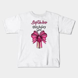 September Birthday Girl Kids T-Shirt